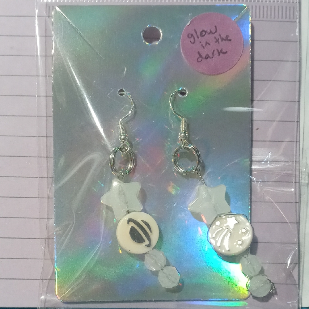 Glow in the Dark Star Earrings